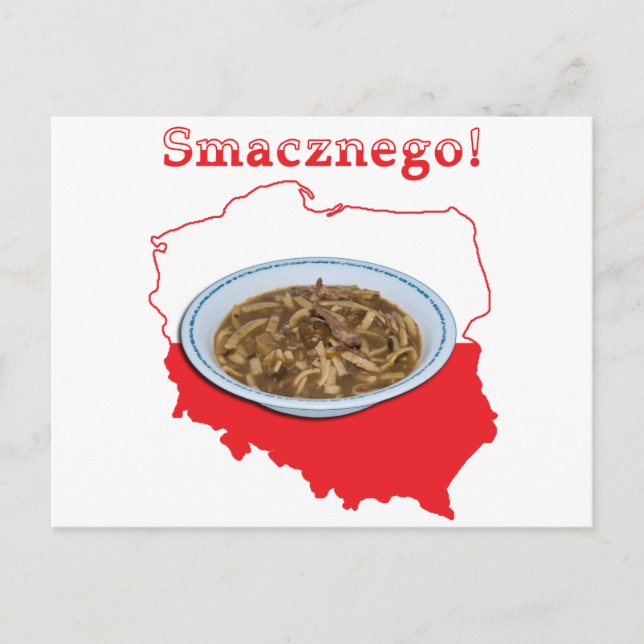 Czarnina Smacznego polska Karta Vykort (Framsida)