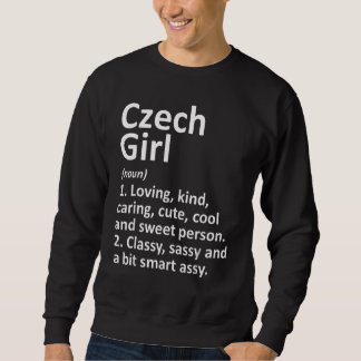 CZECH GIRL CZECH REPUBLIC   Country Roots Descent Lång Ärmad Tröja