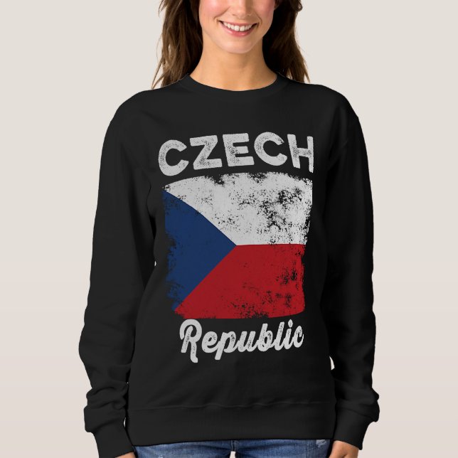 Czech Republic Flag Distressed  Men Women Kids  Cz T Shirt (Framsida)