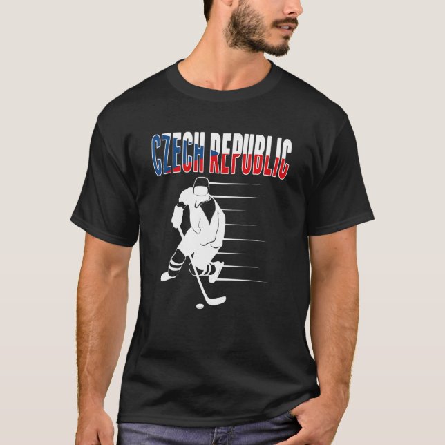 Czech Republic Ice Hockey Fans   Czech Hockey Team T Shirt (Framsida)