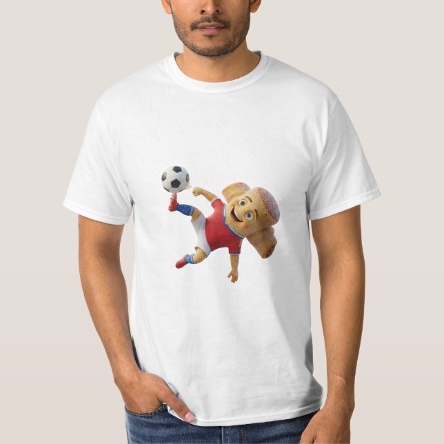 Czech Republic Soccer Shirt - Funny Cinnamon Roll  T (Framsida)