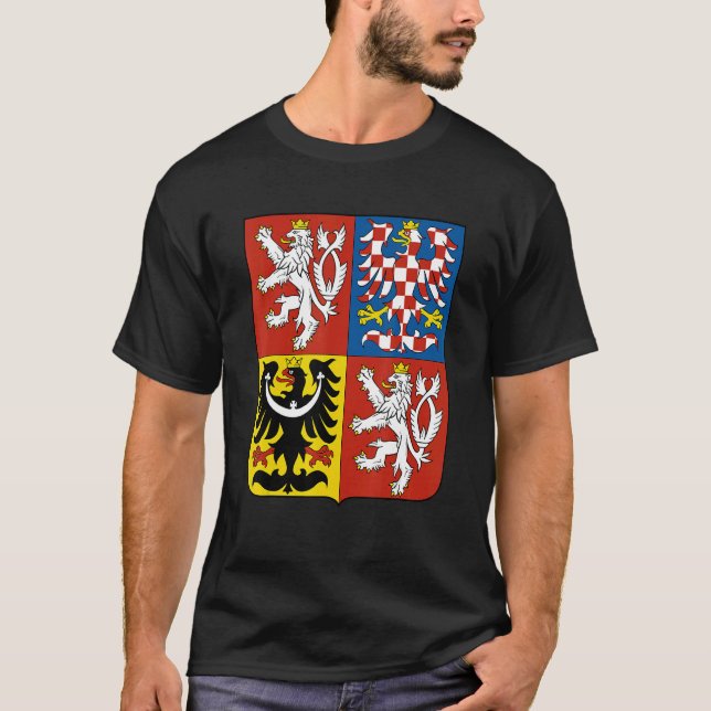Czech Republic Symbol 2 T Shirt (Framsida)