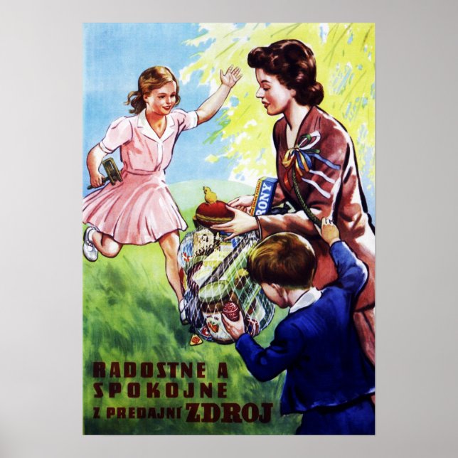 CZECH ZDROJ Food Company Joyully och Content Poster (Framsidan)