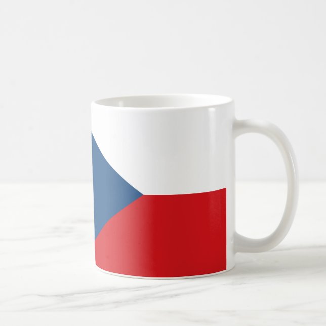 Czechia Flagga Ceramic Mugg (Höger)