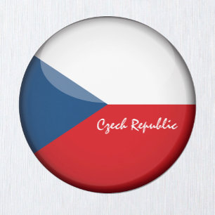 Czechia flagga & Czech Republic - sport/rese Magnet