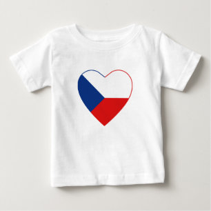 Czechia Flagga Heart T- Shirt Tröja