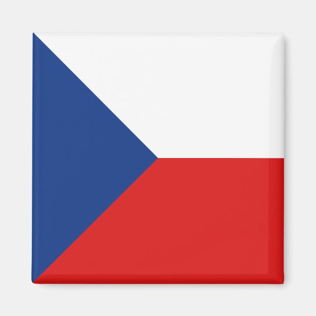 Czechia Flagga Magnet (Framsidan)