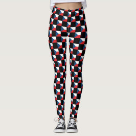 Czechia Flagga Mönster Leggings
