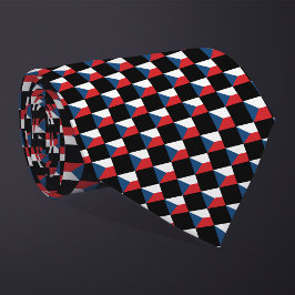 Czechia Flagga Mönster Slips