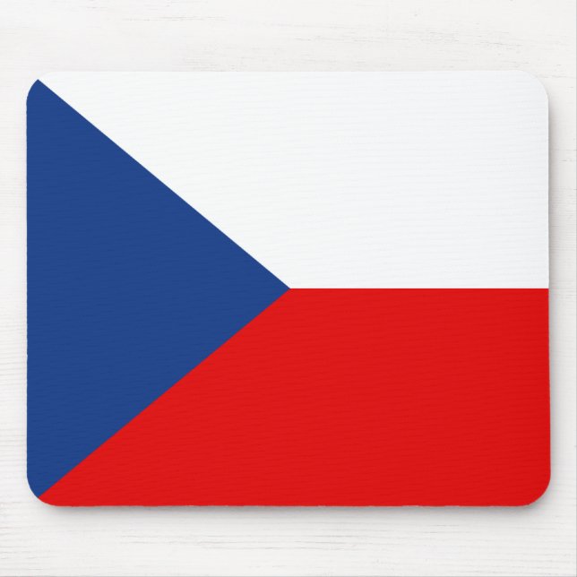 Czechia Flagga Mousepad Musmatta (Framsidan)