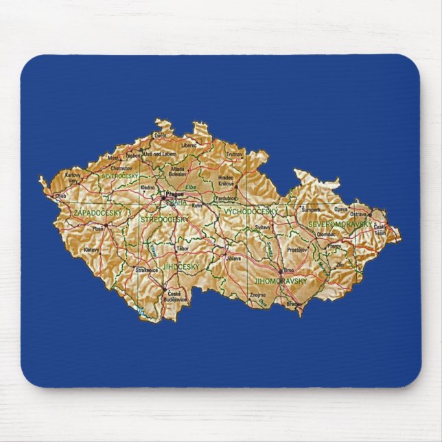 Czechia Karta Mousepad Musmatta (Framsidan)