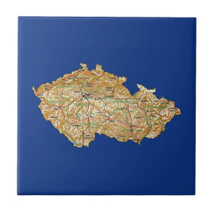 Czechia Karta-plattan Kakelplatta