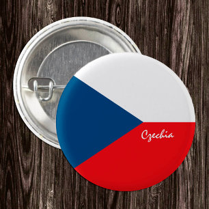 Czechia-knapp, patriotisk tjeckisk Flagga mode Knapp