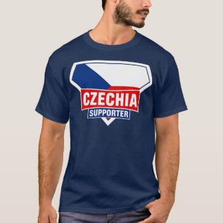 Czechia Toppen Flagga Supporter T Shirt