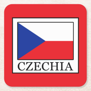 Czechia Underlägg Papper Kvadrat
