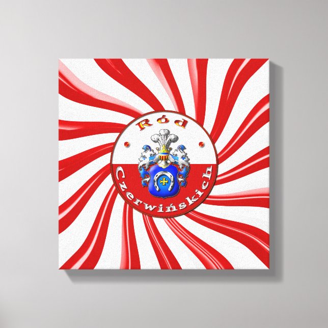 Czerwińskich Family Crest Premium Wrapped Canvas (Framsida)