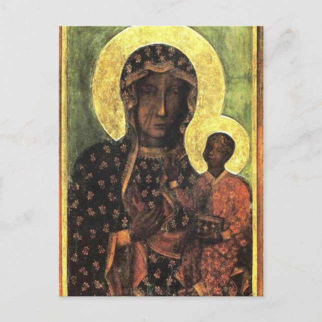 Częstochowas svarta madonna vykort (Framsida)