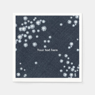 Dеним & Diamonds-fest middag cocktail servetter