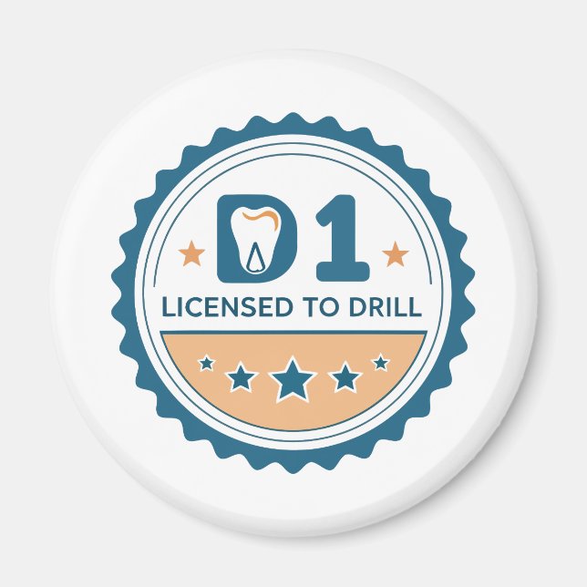 D1 till DDS Tandläkarstudentmagnet Magnet (Framsidan)
