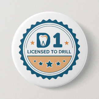 D1 to DDS Dental Student Button Knapp