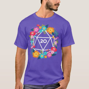 D20 Blommigt Utandning T Shirt