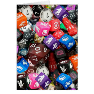 d20-dice hälsningskort