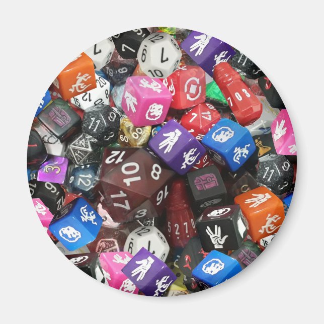 d20-dice magnet (Framsidan)