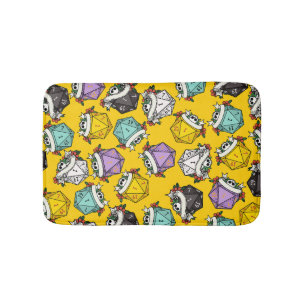 D20 Dice Set Mönster Badrumsmatta