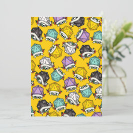 D20 Dice Set Mönster Julkort