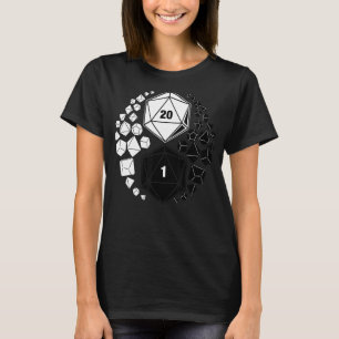 D20 Dice Shirt RPG Älskare RPG Gamer Dragons D20 G T