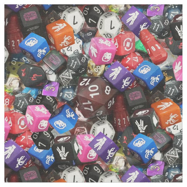 d20 Dice-tyg Tyg (Närbild)