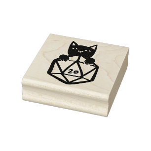 D20 Katt Stämpel