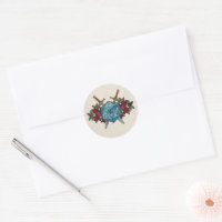 D20 Monogram Röda Rosor RPG Tematiserad Bröllop