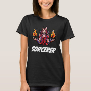 D20 RPG Dragons Tabletop Dungeon Class Sorcerer T Shirt