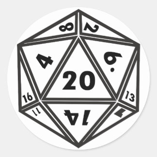 D20 RUNT KLISTERMÄRKE