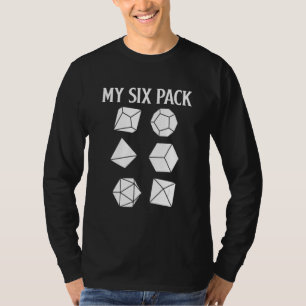 D20 Tärning Rpg Drakar Spelare Kolla Min Sexpackni T Shirt