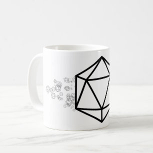 D20 Tjugosidig död Kaffemugg
