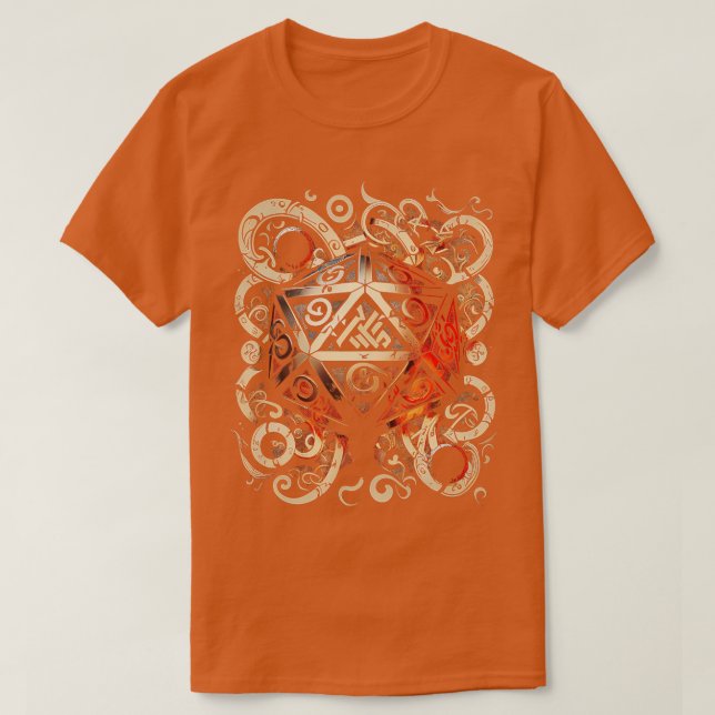D20 V-lösning T Shirt (Design framsida)