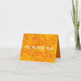 D28C - Avgift, Fii, Foo, Fum Note Card Anteckningskort