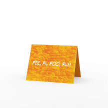 D28C - Avgift, Fii, Foo, Fum Note Card