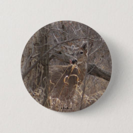 D2 Vit skör Hjort Knapp