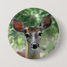 D33 Knappen Vit Hjort Doe Knapp