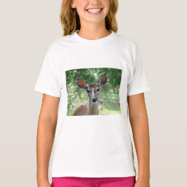 D33 Vitstjärtad hjorthona T-shirt