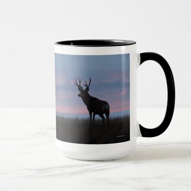 D3 Mula Hjort Soluppgång Bock Mugg (Höger)