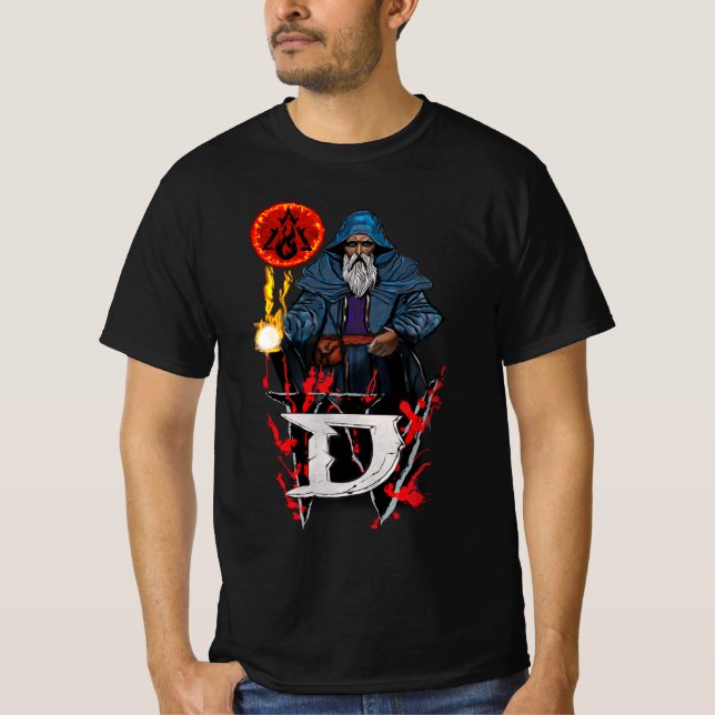 D4 Sorcerer T Shirt (Framsida)