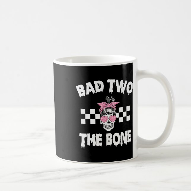 D 2: Bone Birthday 2:a Halloween 2 Ålder Kaffemugg (Höger)