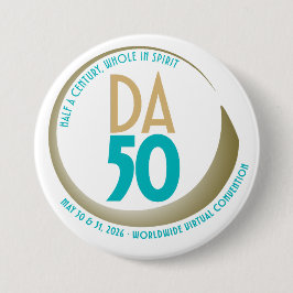 D.A. 50-årsjubileumskonventdesign Knapp