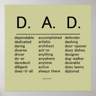 D.A.D. Fars dag Poster