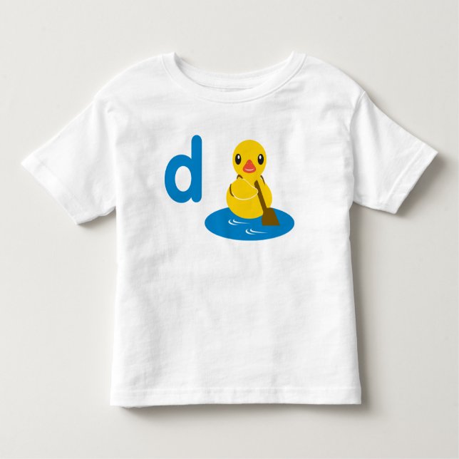 D är för anka t-shirt (Framsida)