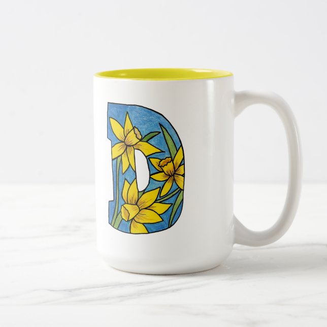 D är för Daffodil Mugg (Höger)